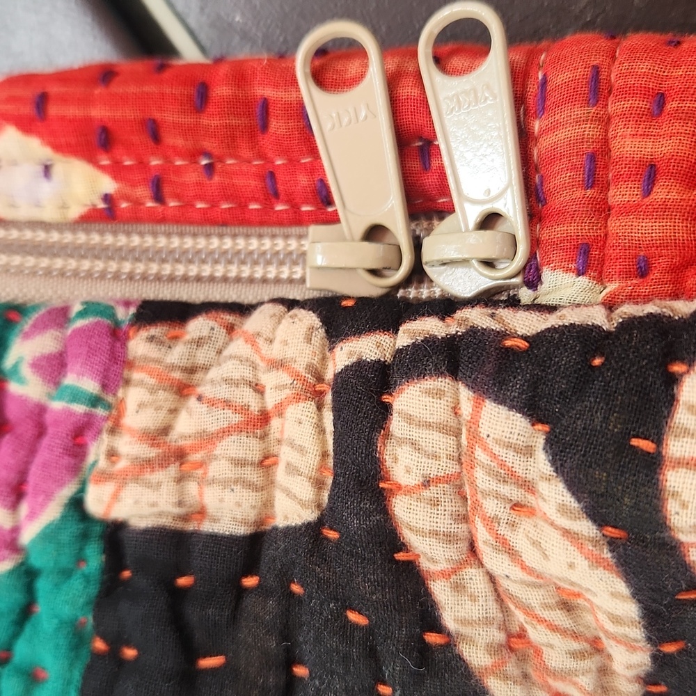 Colorful Patchwork Quilted World Finds Hippie Boho Sling Bag - Picture 7 of 12
